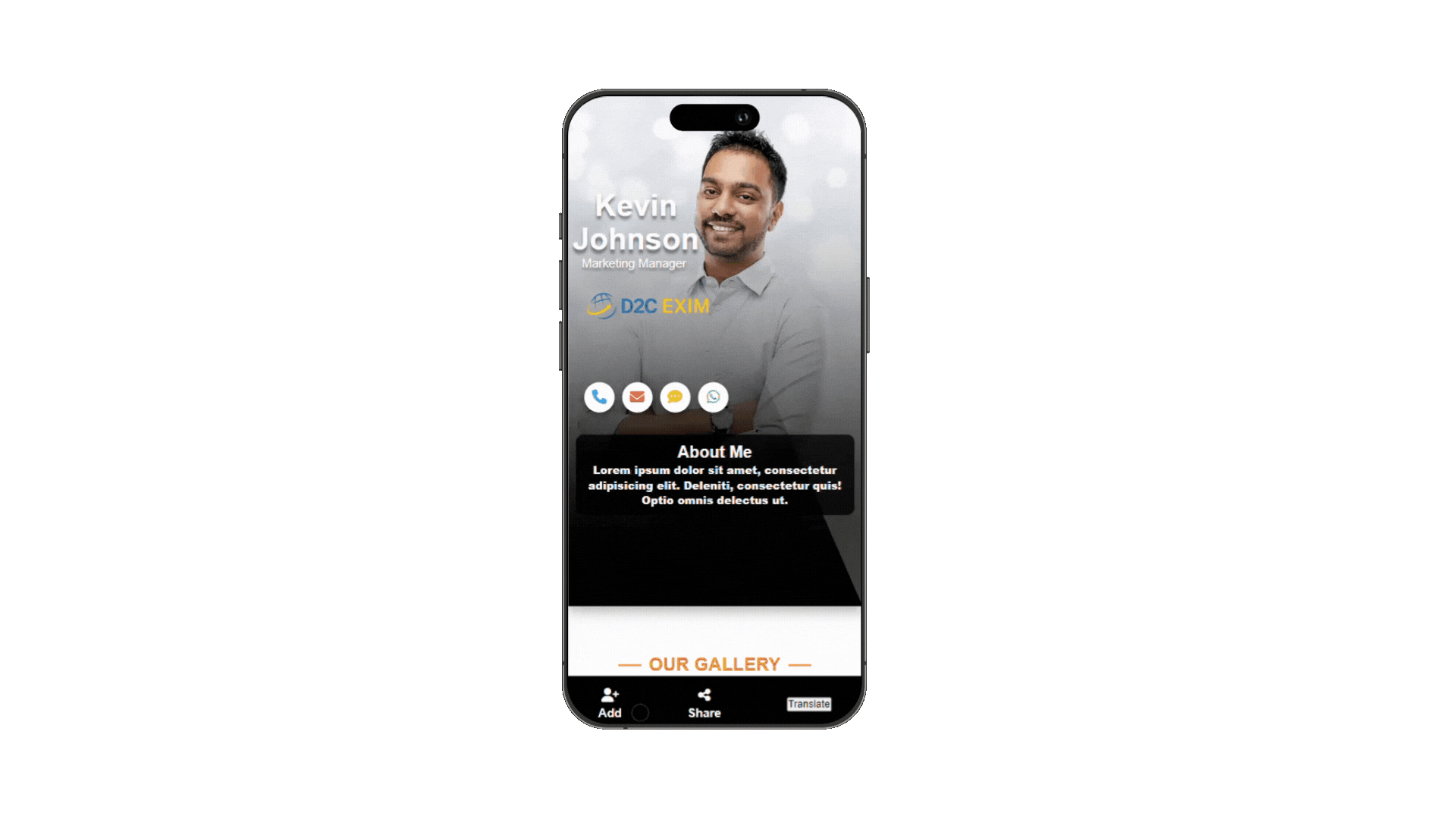 Digital Card Screen